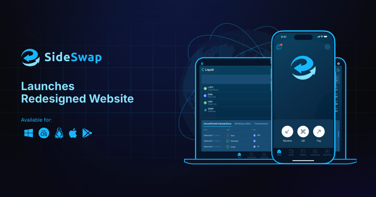 SideSwap Launches Redesigned Website